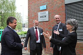Sigmar Gabriel Begrüßung